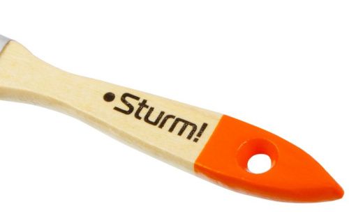 Кисть плоская "Практик" 3/4" (20мм), натуральная щетина, деревянная ручка, Sturm  PROMO-Tehinstrument