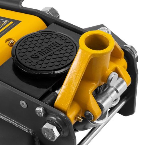 Домкрат гидравлический подкатной, 2/3 т, 98-770 мм, быстрый подъем, низ. подхват, проф, SUV Denzel-Tehinstrument