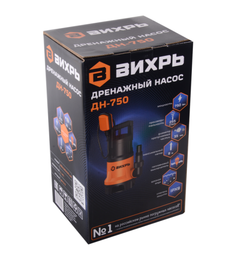 Дренажный насос Вихрь ДН-750-Tehinstrument