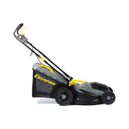 Газонокосилка эл. CHAMPION EM4318 (1,8 кВт пласт.+ткань травосб. 52л ширина 430мм 30-75мм, 12,9кг)-Tehinstrument