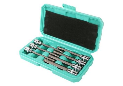 Набор головок TORX 3/8", 110мм, T25-60, 7шт, пластиковый кейс, СrV  Sturm-Tehinstrument