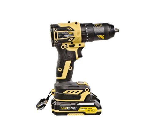 HCD2065PRO Аккумуляторный шуруповерт Hanskonner 1BatterySystem-Tehinstrument