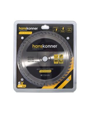 Пильный диск по дереву 250x32/30 мм, 48 зубьев, Hanskonner-Tehinstrument