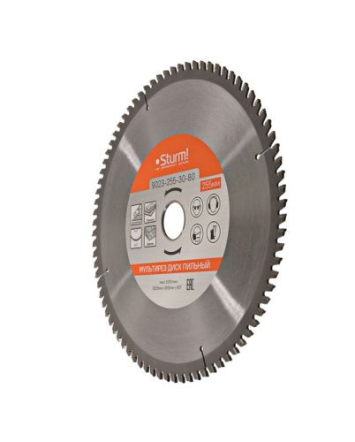 Пильный диск, размер 255x30x80 зубьев Мульти рез  Sturm-Tehinstrument