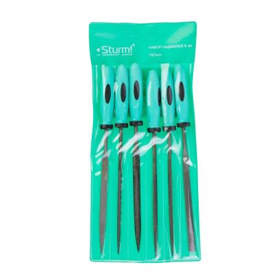 Набор надфилей 6 шт, обрезиненная рукоятка,  Sturm PROMO-Tehinstrument