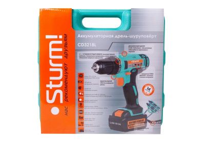 Аккумуляторный шуруповерт  Sturm CD3218L 2019-Tehinstrument