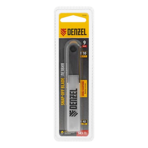 Лезвия, 9 мм, сталь SK5 - 0,4 мм, 10 штук Denzel-Tehinstrument