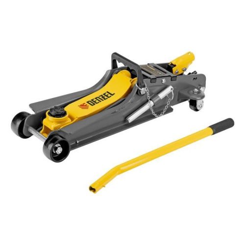 Домкрат гидравлический подкатной с фиксатором, 2,5 т, 85-385 мм Denzel-Tehinstrument