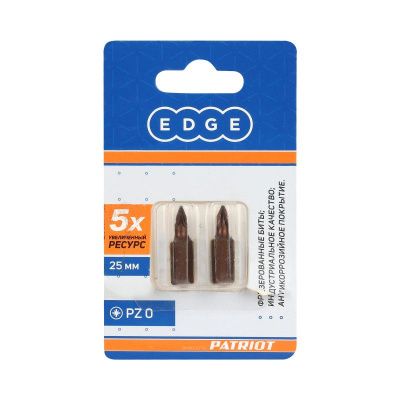 Бита PZ0, сталь S2, длина 25 мм, 3 шт., Patriot-Tehinstrument