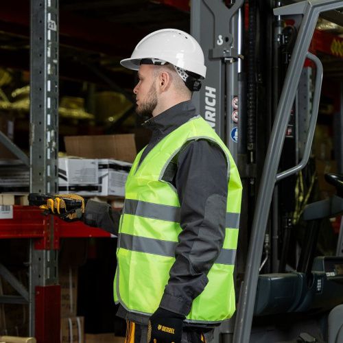 Каска защитная ударопрочная, ABS/PC, плавная регулировка, модель «Форвард» (К-05)белая Denzel-Tehinstrument