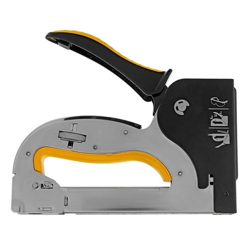 Степлер металл., скобы в комплекте, плавная регулировка удара, 2К рукоятка, тип 53, 4-14 мм Denzel-Tehinstrument