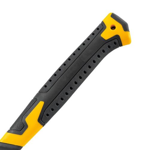 Молоток-гвоздодер 450 г, цельнокованый,боек с магнитом, двухкомп. обрезин. рук-ка Denzel-Tehinstrument