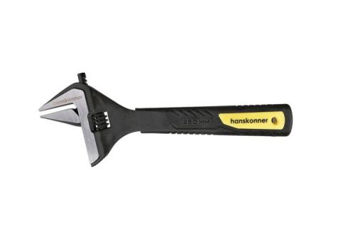 Разводной ключ с тонкими губками, 250 мм, зев 50мм, фосфатированный, hanskonner-Tehinstrument