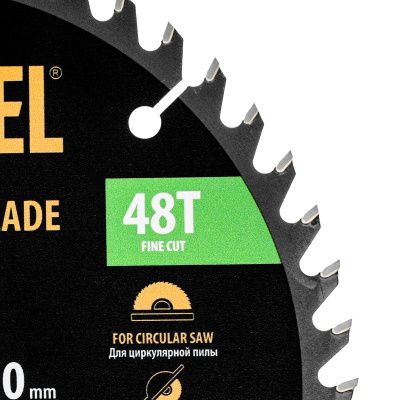 Пильный диск по дереву ф185 х 20 мм, 48 зубьев, тонкий Denzel-Tehinstrument