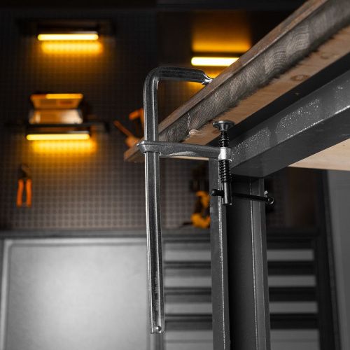 Струбцина F-образная, 100x300мм, кованая Denzel-Tehinstrument