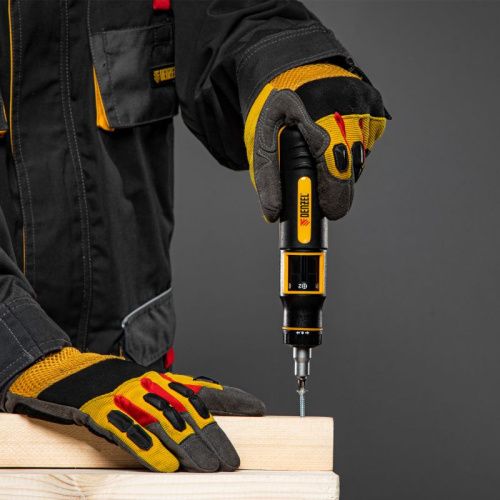 Отвертка реверсивная с револьверным механизмом, 11 шт, сталь S2  Denzel-Tehinstrument