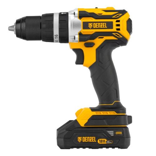 Дрель-шуруповерт аккумуляторная ударная бесщет Denzel CIDB-18-02-Tehinstrument