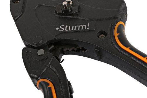 Ножницы для резки труб ПВХ 50мм, лезвие SK5 с тефлоновым покрытием  Sturm-Tehinstrument