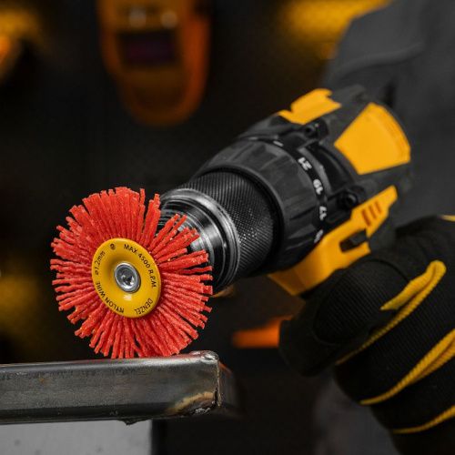 Щетка для дрели, 65 мм, Плоская, со шпилькой, нейлоновая щетина Denzel-Tehinstrument