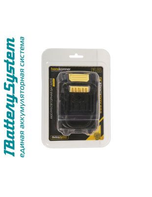 HBP2004 аккумулятор Hanskonner 18 В, 1BatterySystem, 4.0 Ач, USB-разъем-Tehinstrument