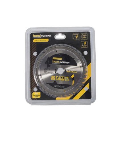 Пильный диск по дереву THIN KERF 165x20 мм, 36 зубьев, Hanskonner-Tehinstrument