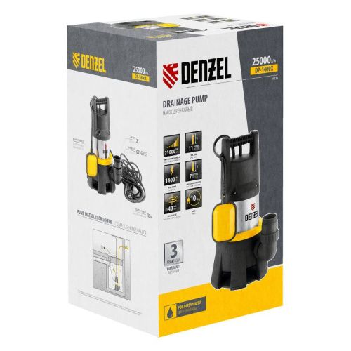 Дренажный насос Denzel DP1400X-Tehinstrument