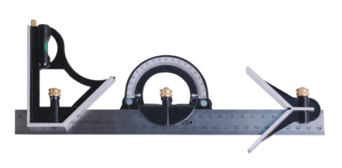 Угольник многофункциональный, 300 мм, уровень, транспортир, чертилка,  Sturm-Tehinstrument