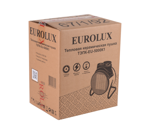 Тепловая электрическая пушка Eurolux ТЭПК-EU-5000K1-Tehinstrument