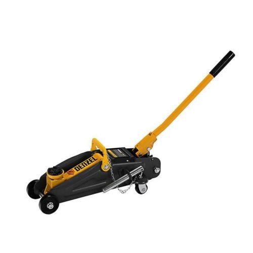 Домкрат гидравлический подкатной с фиксатором, 2 т, 130-330 мм Denzel-Tehinstrument