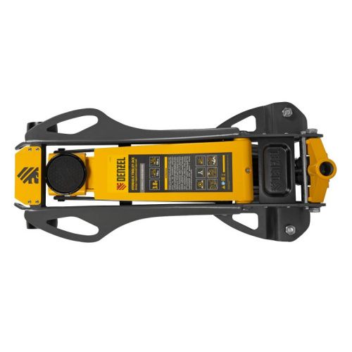 Домкрат гидравлический подкатной, 3,8 т, 110-580 мм, быстрый подъем, низкий подхват, проф. Denzel-Tehinstrument