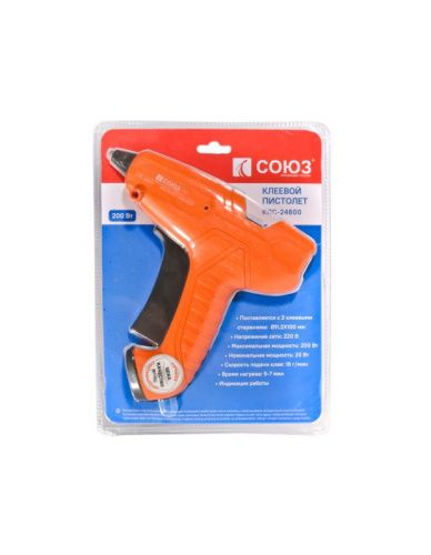Пистолет клеевой 200 Вт СОЮЗ-Tehinstrument
