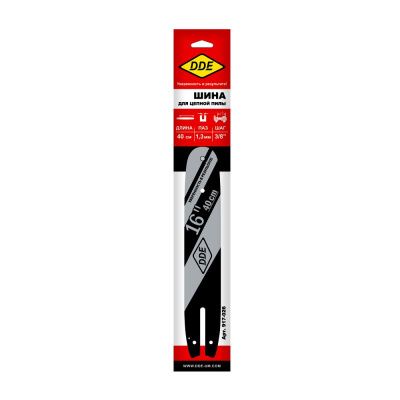 Шина пилы цепной сварная DDE 16"/ 40 см 3/8"-1,3-60 зв-Tehinstrument