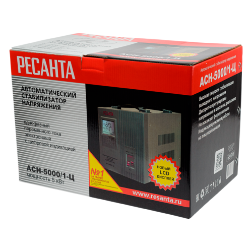 Стабилизатор напряжения РЕСАНТА АСН-5000/1-Ц-Tehinstrument
