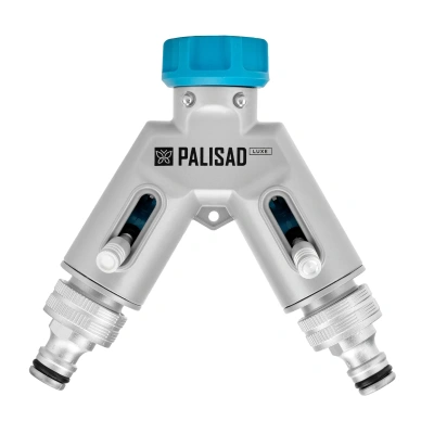 Разветвитель двухканальный, с внутренней резьбой 3/4",алюминий, LUXE Palisad-Tehinstrument