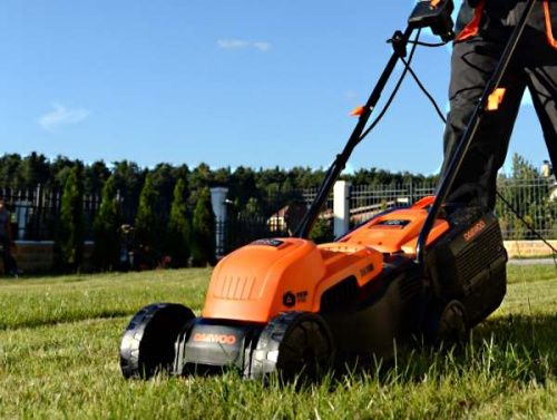 Электрическая газонокосилка DAEWOO DLM 1200E (электро газонокосилка  ДЭУ 1200Е)-Tehinstrument