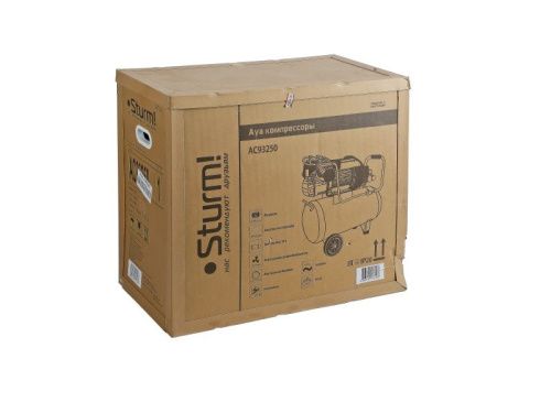 Компрессор воздушный масляный  Sturm AC93250, 2,4кВт,410л/мин, ресивер 50л, прямой привод-Tehinstrument