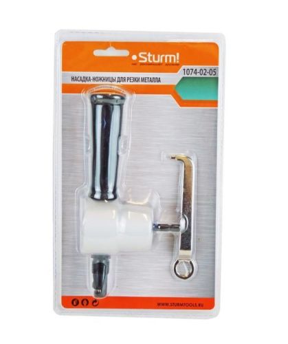 Насадка-ножницы на шуруповерт и дрель для резки листового металла до 1, 8 мм  Sturm-Tehinstrument