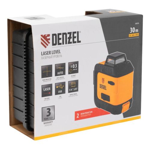 Лазерный уровень мультипризменный Denzel LX 360-2 Red-Tehinstrument
