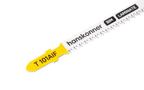 Пилки для лобзика по ламинату 2шт, T101AIF (дер 3-20мм, пласт&lt30мм) Hanskonner-Tehinstrument