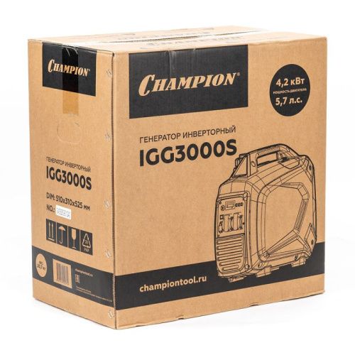 Бензиновый генератор CHAMPION IGG3000S-Tehinstrument