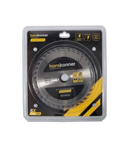 Пильный диск по дереву 200x32/30мм, 36 зубьев, Hanskonner-Tehinstrument