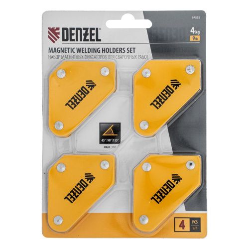 Набор из 4 магнитных фиксаторов для сварочных работ Denzel-Tehinstrument