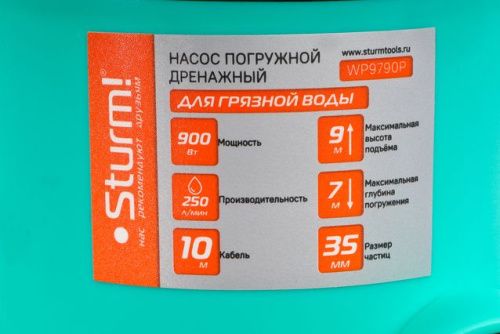 Насос погружной дренажный  Sturm WP9790P-Tehinstrument