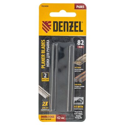 Ножи для эл. рубанка, Р6М5, 82мм, 2шт Denzel-Tehinstrument