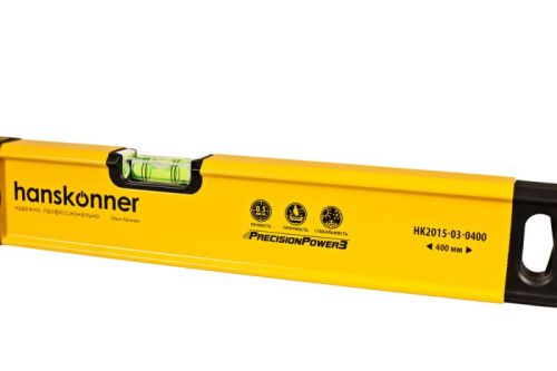 Уровень алюм. 400мм, Hanskonner-Tehinstrument