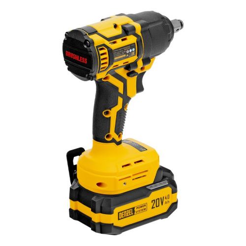 Бесщеточный аккумуляторный ударный гайковерт Denzel CIWH-BL-20-500, Li-Ion, 20 В-Tehinstrument