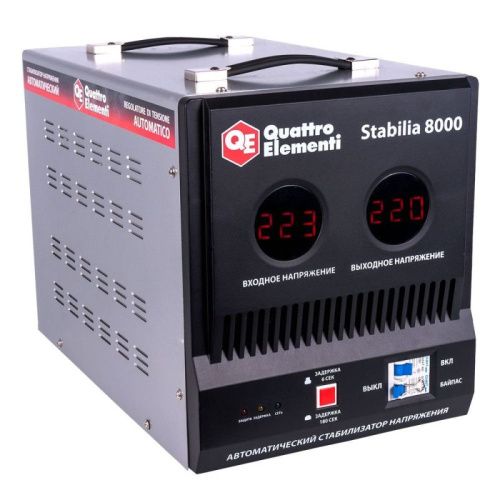 Стабилизатор напряжения QUATTRO ELEMENTI Stabilia  8000-Tehinstrument