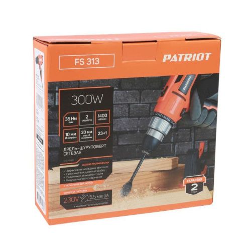 Дрель-шуруповерт сетевая Patriot FS 313-Tehinstrument