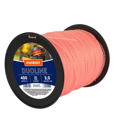 Леска Duoline D 3,0 мм L 400 м (скрученный квадрат, двухцветная), Patriot-Tehinstrument