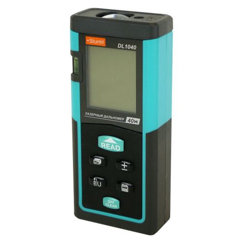 Дальномер лазерный 0,05-40м, LCD дисплей, встроенный уровень, чехол,  Sturm-Tehinstrument